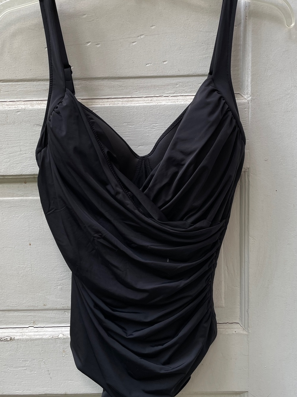 Calzedonia Black Ruched One Piece Swimsuit M / US 10